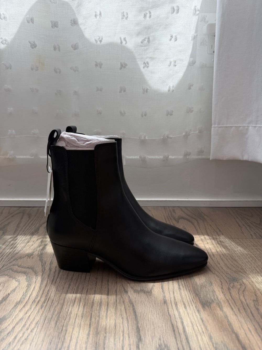 Zara Brand New Leather Ankle Boots